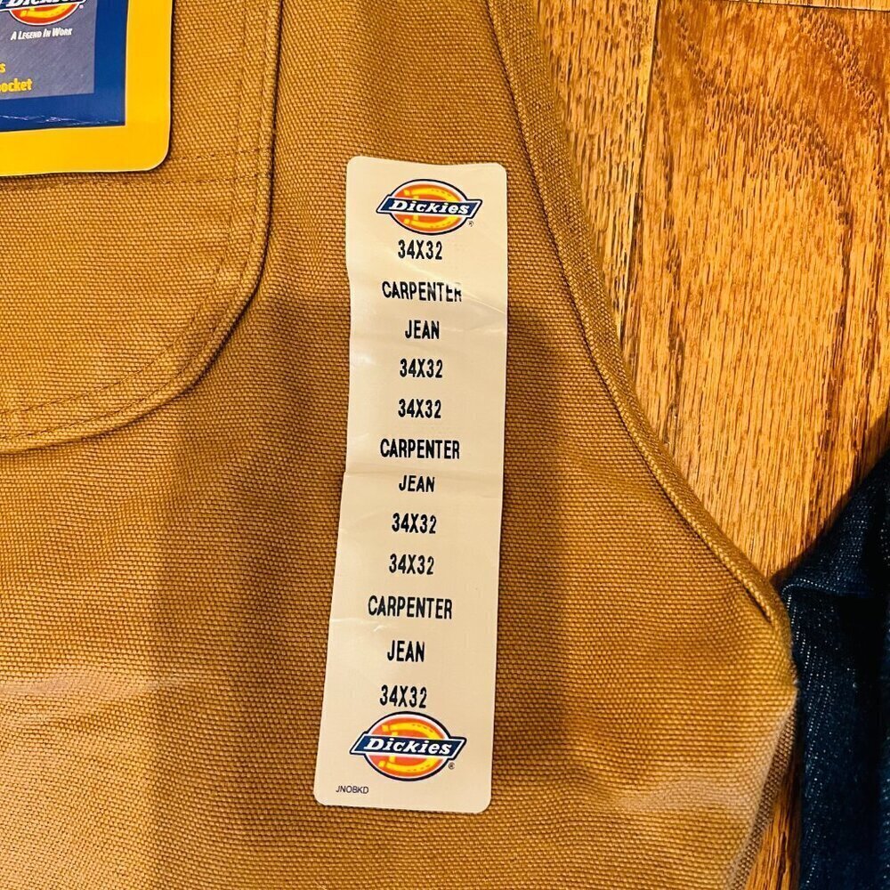 Lot of 2 DICKIES Brand New Carpenter Jeans Relaxed Fit 34 Waist - Picture 4 of 10